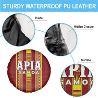 Apia Samoa Spare Tire Cover Samoan Tribal Pattern