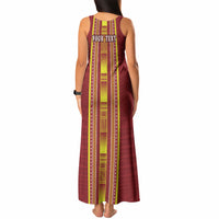 Personalised Apia Samoa Tank Maxi Dress Samoan Tribal Pattern LT05 - Polynesian Pride