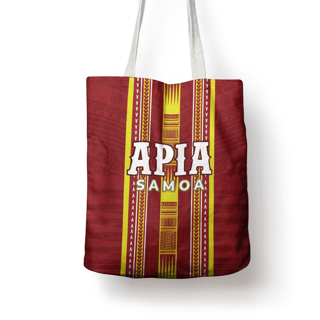 Apia Samoa Tote Bag Samoan Tribal Pattern LT05 - Polynesian Pride