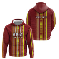 Personalised Apia Samoa Zip Hoodie Samoan Tribal Pattern LT05 - Polynesian Pride