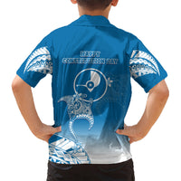FSM Yap Constitution Day Kid Hawaiian Shirt Polynesian Batoids LT05 - Polynesian Pride