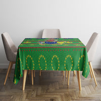 Cook Islands Christmas Tablecloth Santa Coat Of Arms Meri Kiritimiti LT05 - Polynesian Pride