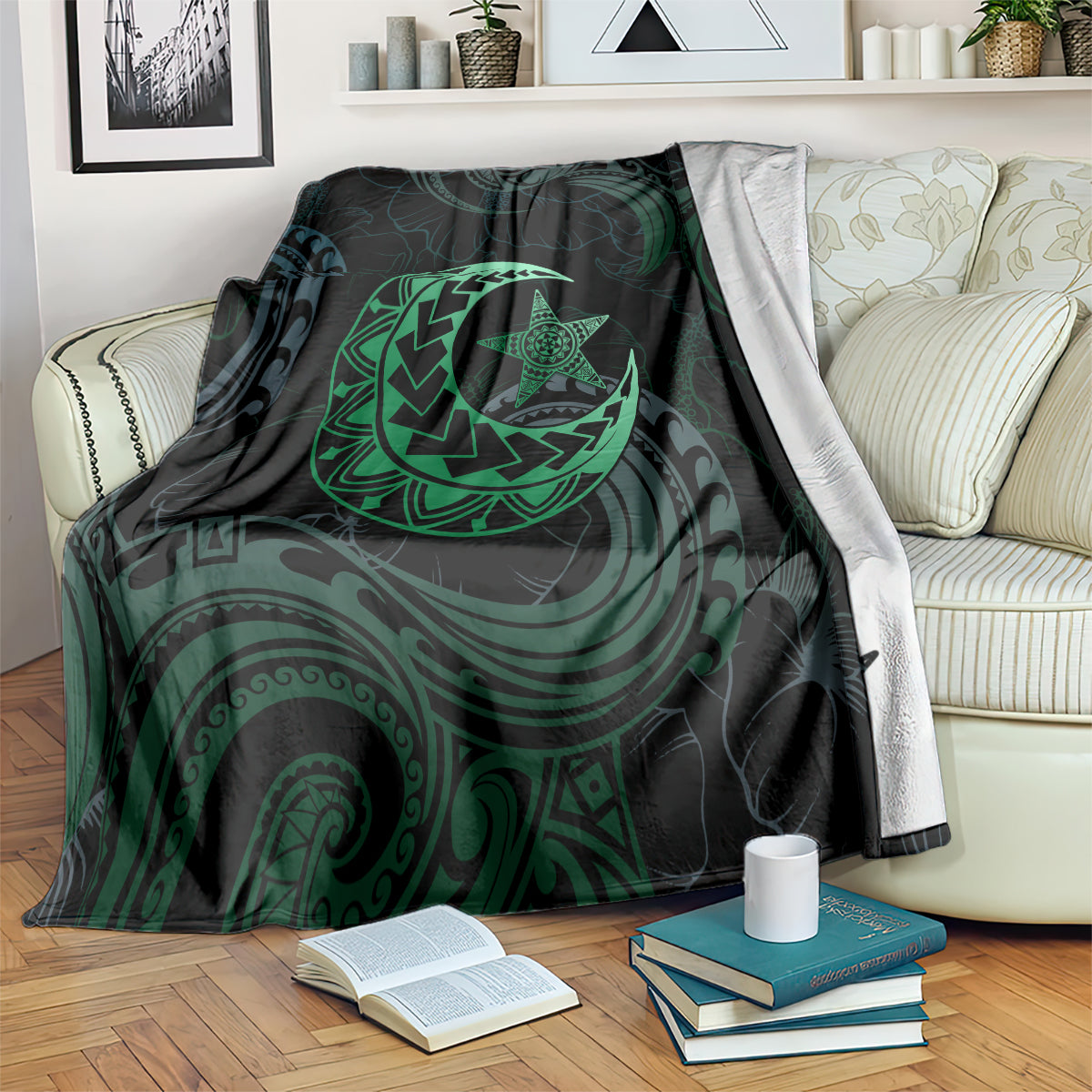 Polynesia Blanket With Islam Crescent And Star LT05 - Polynesian Pride