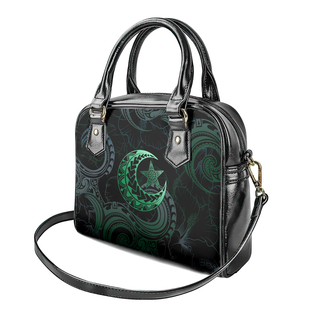 Polynesia Shoulder Handbag With Islam Crescent And Star LT05 - Polynesian Pride