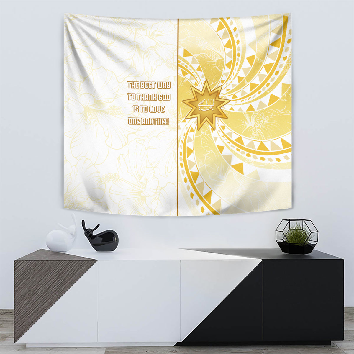 Polynesia Tapestry Bahai Faith Symbol LT05 - Polynesian Pride