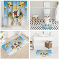Fiji Christmas Bathroom Set Snow Globe With Fijian Santa LT05