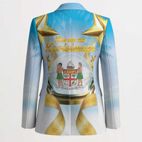 Fiji Christmas Blazer Snow Globe With Fijian Santa LT05