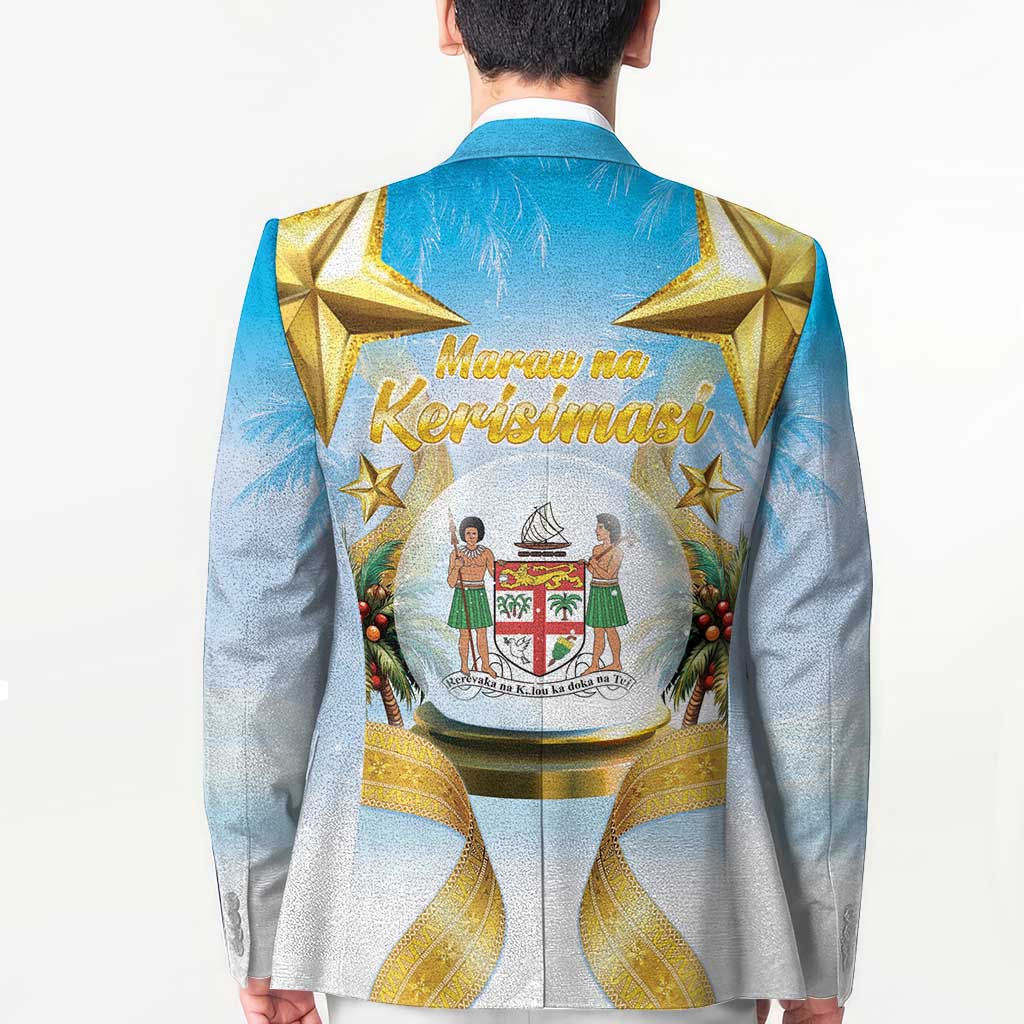 Fiji Christmas Blazer Snow Globe With Fijian Santa LT05