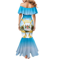 Fiji Christmas Family Matching Mermaid Dress and Hawaiian Shirt Snow Globe With Fijian Santa LT05 - Polynesian Pride