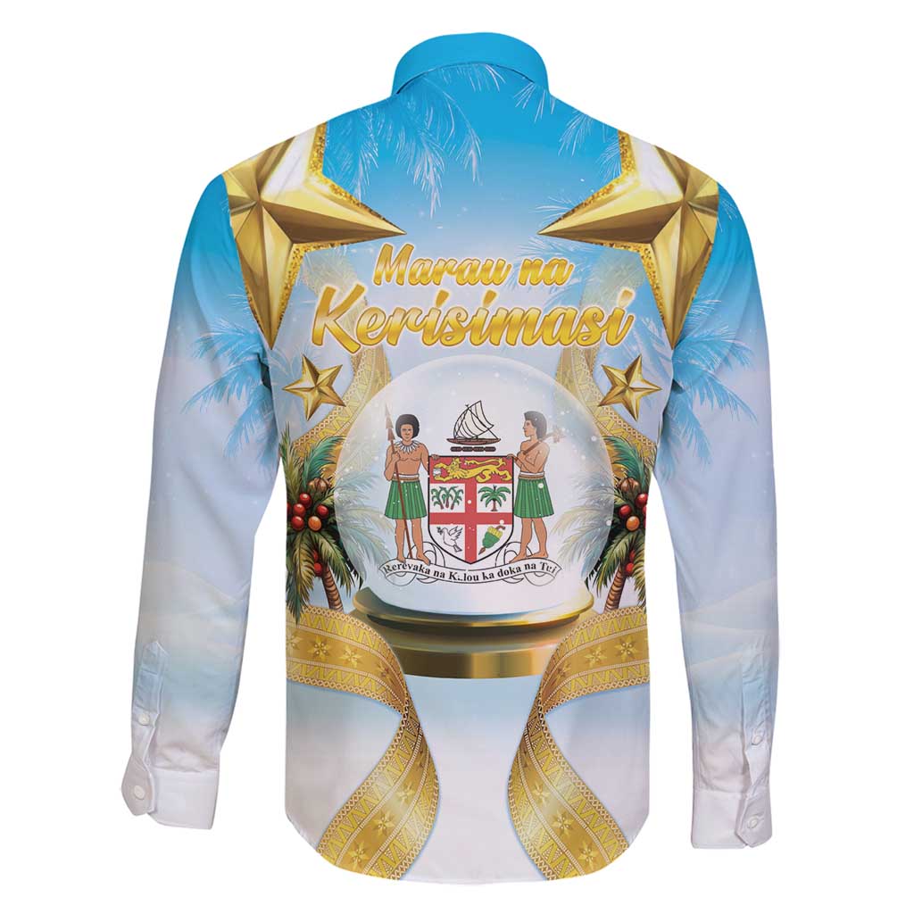 Fiji Christmas Family Matching Puletasi and Hawaiian Shirt Snow Globe With Fijian Santa LT05 - Polynesian Pride