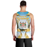 Fiji Christmas Men Tank Top Snow Globe With Fijian Santa LT05