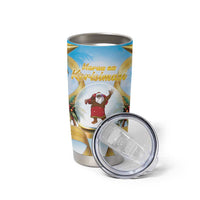 Fiji Christmas Tumbler Cup Snow Globe With Fijian Santa LT05 - Polynesian Pride