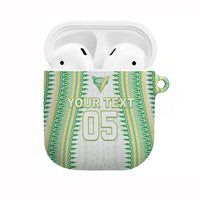 Cook Islands Rugby Custom AirPods Case Kuki Tribal Pattern White Version LT05 White - Polynesian Pride