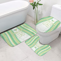 Cook Islands Rugby Custom Bathroom Set Kuki Tribal Pattern White Version LT05 - Polynesian Pride