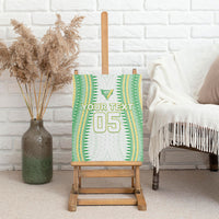 Cook Islands Rugby Custom Canvas Wall Art Kuki Tribal Pattern White Version LT05 - Polynesian Pride