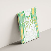 Cook Islands Rugby Custom Canvas Wall Art Kuki Tribal Pattern White Version LT05 - Polynesian Pride