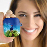 New Zealand Christmas AirPods Case Pukeko With Ponga Tree Silver Fern LT05 - Polynesian Pride