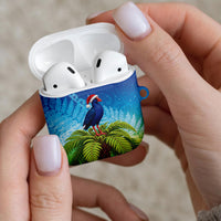 New Zealand Christmas AirPods Case Pukeko With Ponga Tree Silver Fern LT05 - Polynesian Pride