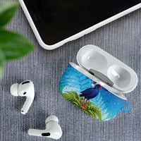 New Zealand Christmas AirPods Case Pukeko With Ponga Tree Silver Fern LT05 - Polynesian Pride