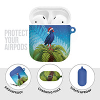 New Zealand Christmas AirPods Case Pukeko With Ponga Tree Silver Fern LT05 - Polynesian Pride