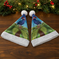 New Zealand Christmas Santa Hat Pukeko With Ponga Tree Silver Fern LT05 - Polynesian Pride