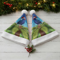 New Zealand Christmas Santa Hat Pukeko With Ponga Tree Silver Fern LT05 - Polynesian Pride