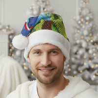 New Zealand Christmas Santa Hat Pukeko With Ponga Tree Silver Fern LT05 - Polynesian Pride