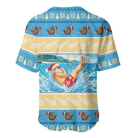 New Zealand Christmas Baseball Jersey Have A Kiwi Manu-Mas LT05 - Polynesian Pride