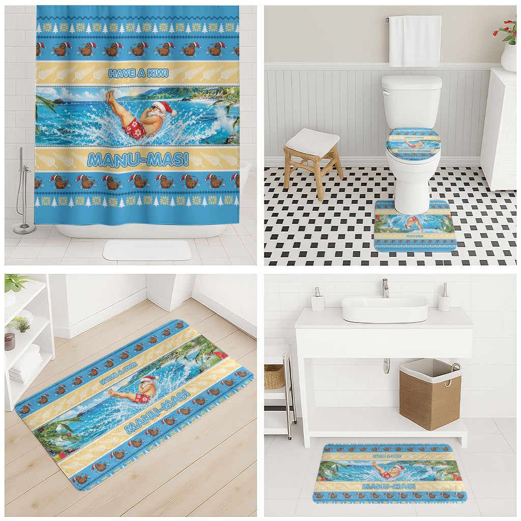 New Zealand Christmas Bathroom Set Have A Kiwi Manu-Mas LT05 - Polynesian Pride