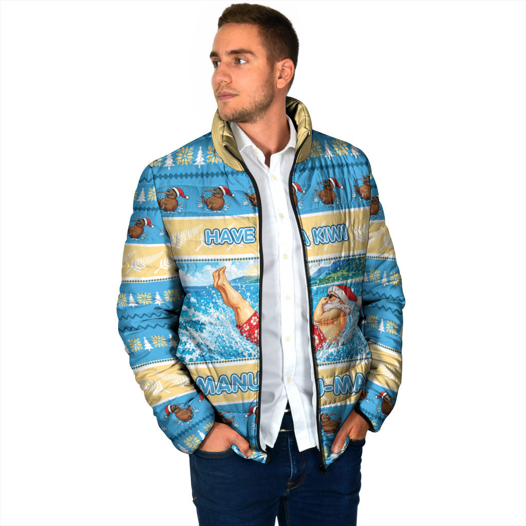 New Zealand Christmas Padded Jacket Have A Kiwi Manu-Mas LT05 - Polynesian Pride