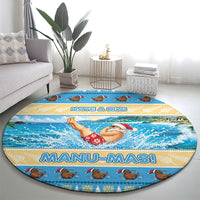 New Zealand Christmas Round Carpet Have A Kiwi Manu-Mas LT05 - Polynesian Pride