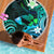 Hawaii Humuhumu Reef Triggerfish Beach Blanket Turquoise With Plumeria LT05 - Polynesian Pride
