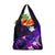 Hawaii Humuhumu Reef Triggerfish Grocery Bag Violet With Plumeria