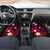 Personalised Hawaii Humuhumu Reef Triggerfish Car Mats Maroon With Plumeria LT05 - Polynesian Pride