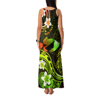 Personalised Hawaii Humuhumu Reef Triggerfish Family Matching Tank Maxi Dress and Hawaiian Shirt Reggae With Plumeria LT05 - Polynesian Pride