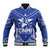 Northern Mariana Islands Baseball Jacket Chamorro Warrior Tribal Pattern