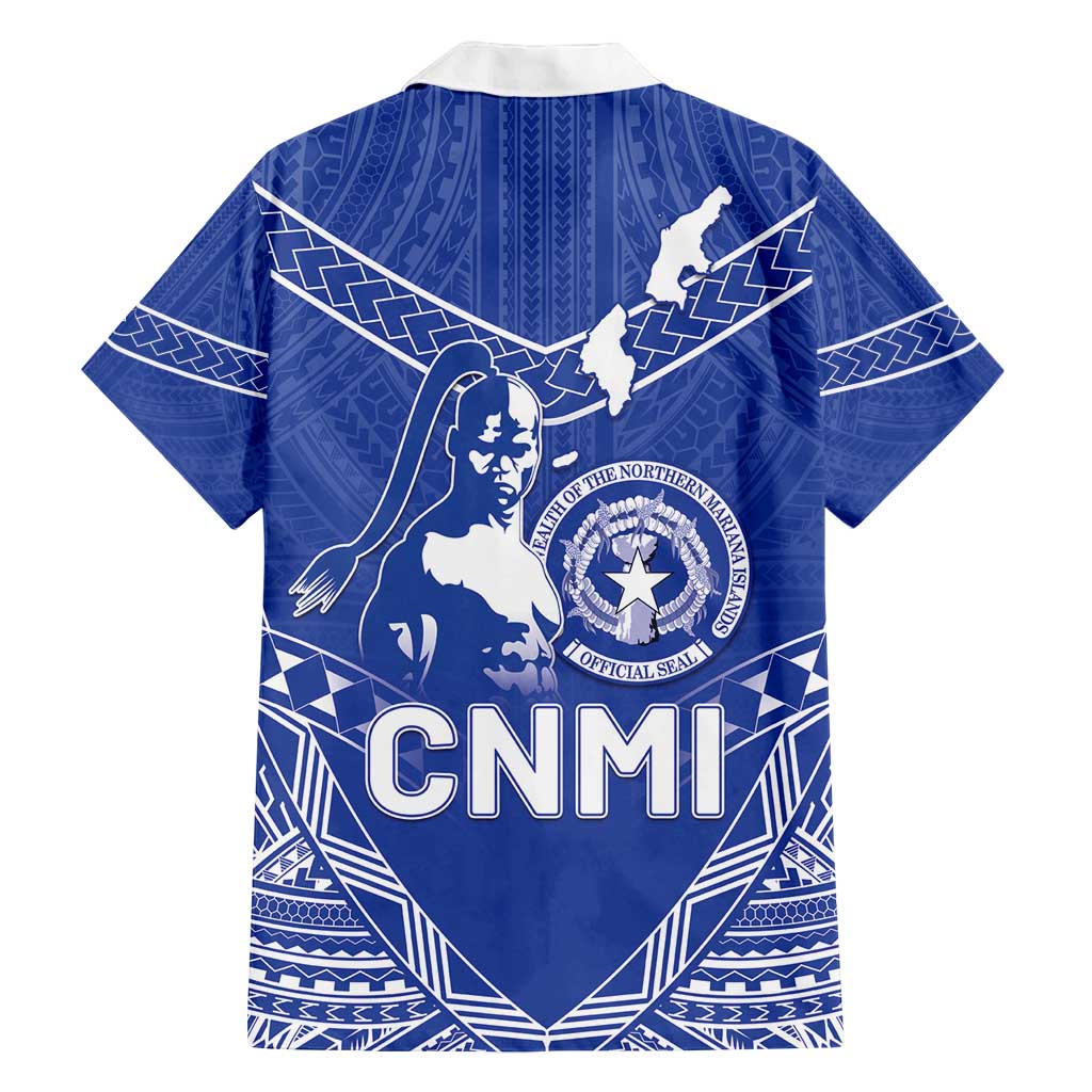 Northern Mariana Islands Family Matching Off Shoulder Maxi Dress and Hawaiian Shirt Chamorro Warrior Tribal Pattern