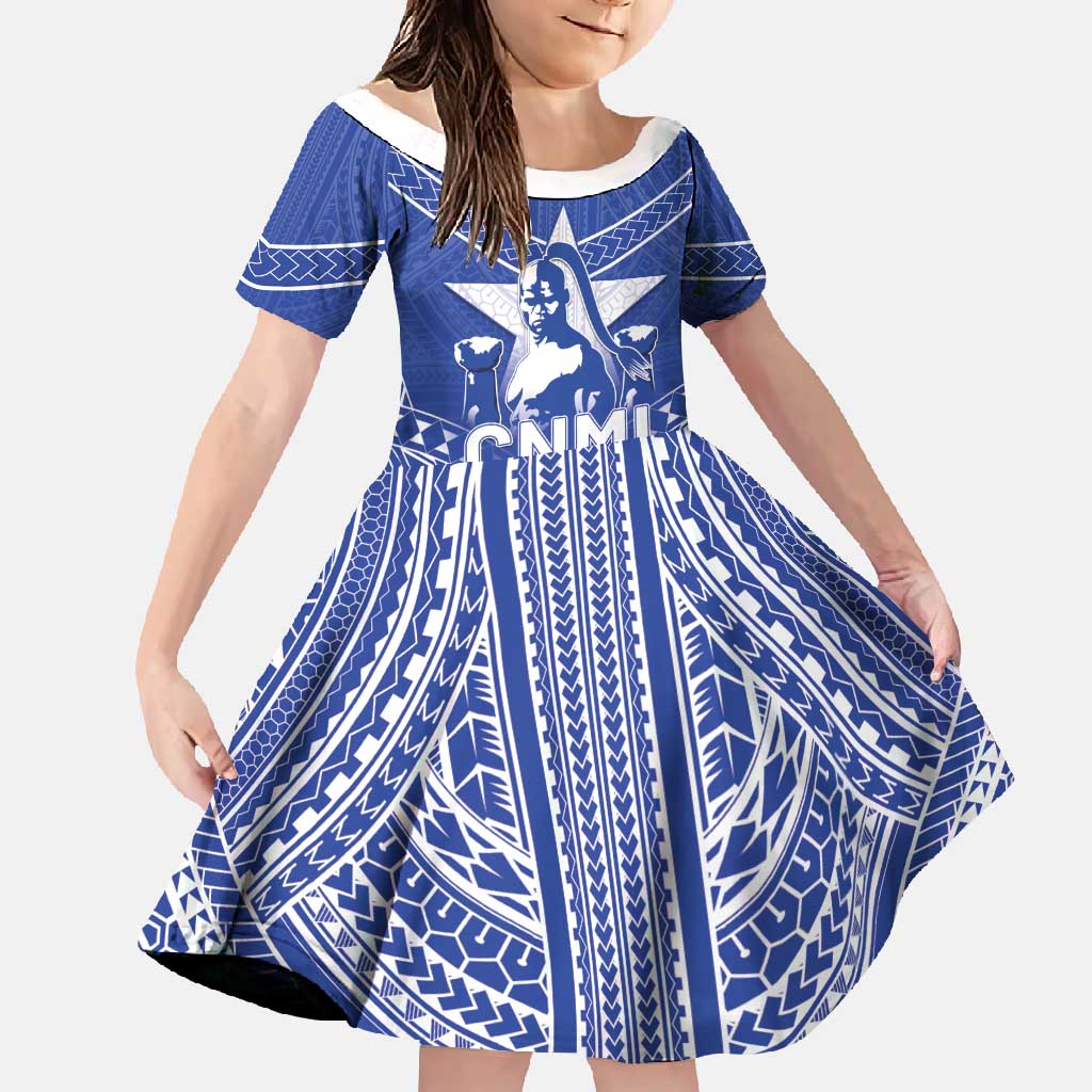 Northern Mariana Islands Family Matching Short Sleeve Bodycon Dress and Hawaiian Shirt Chamorro Warrior Tribal Pattern