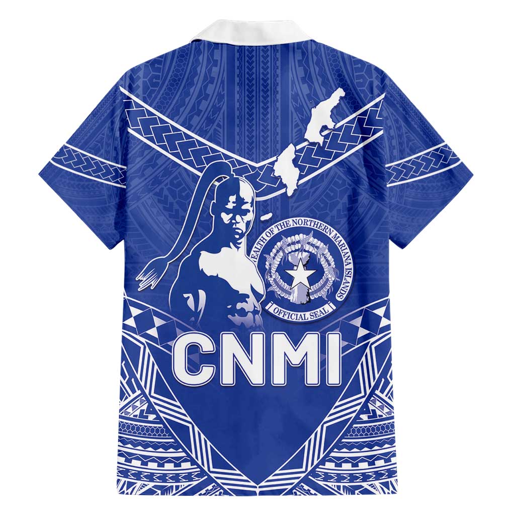 Northern Mariana Islands Family Matching Short Sleeve Bodycon Dress and Hawaiian Shirt Chamorro Warrior Tribal Pattern