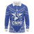 Northern Mariana Islands Long Sleeve Polo Shirt Chamorro Warrior Tribal Pattern