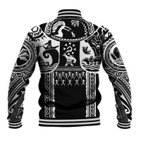 Polynesia Maui Tattoo Inspired Baseball Jacket Black Version