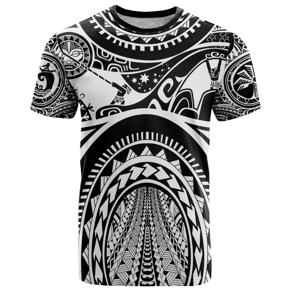 Polynesia Maui Tattoo Inspired T Shirt Black Version