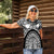 Polynesia Maui Tattoo Inspired Women Polo Shirt Black Version