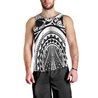 Polynesia Maui Tattoo Inspired Men Tank Top White Version