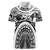 Polynesia Maui Tattoo Inspired Women Polo Shirt White Version