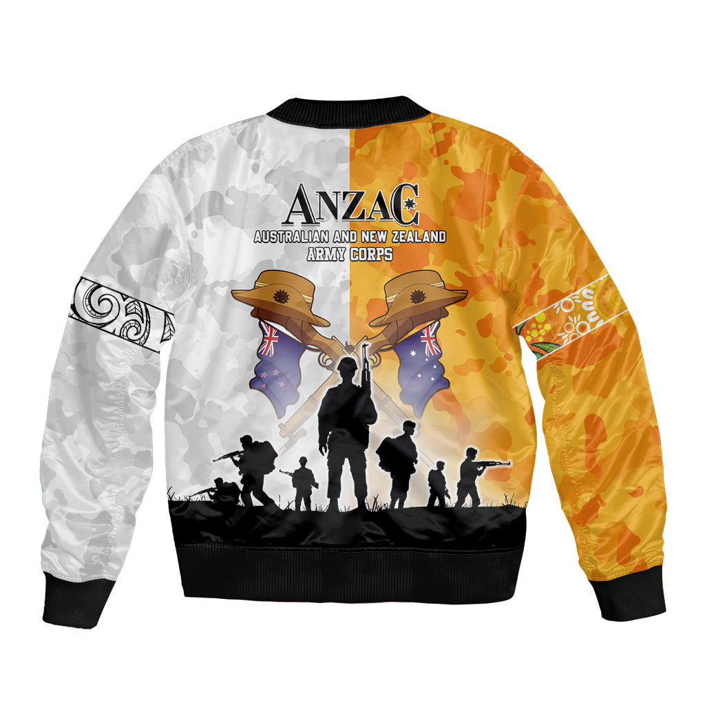 Australia And New Zealand ANZAC Day Bomber Jacket Lest We Forget LT05 - Polynesian Pride