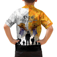Australia And New Zealand ANZAC Day Family Matching Off Shoulder Maxi Dress and Hawaiian Shirt Lest We Forget LT05 - Polynesian Pride