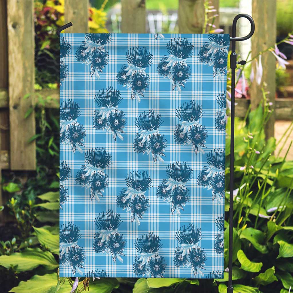 Blue Palaka Hawaii Garden Flag Hawaiian Lehua Blossoms