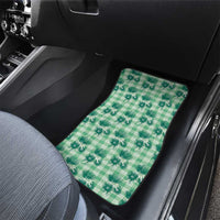 Green Palaka Hawaii Car Mats Hawaiian Lehua Blossoms