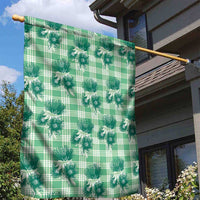 Green Palaka Hawaii Garden Flag Hawaiian Lehua Blossoms